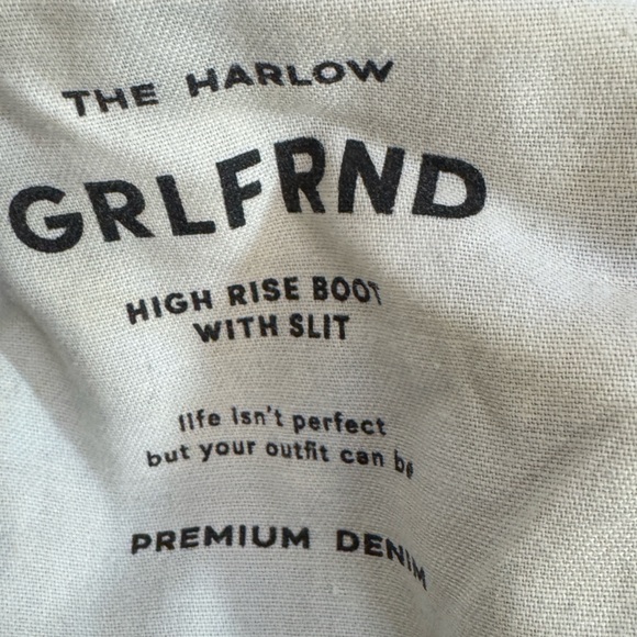 GRLFRND The Harlow high rise boot with slit hem in Blue Diamond size 25 - Picture 2 of 13